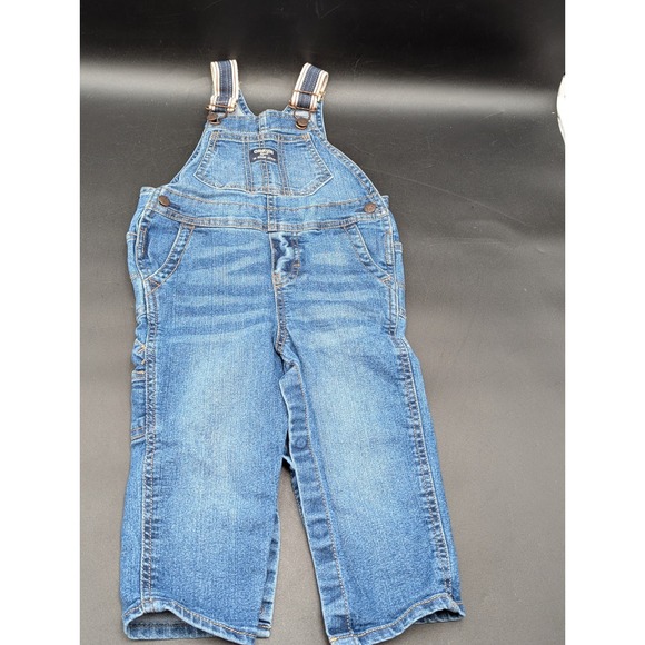 Lot of 3 OshKosh B'gosh Overall Pants 12M 18M 24M Pinstripe Engineer Carpenter - Picture 11 of 16